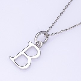 VIKI LYNN Buchstaben-Halskette 925 Sterling Silber Initiale Alphabet A-Z Kette fur Damen Mädchen