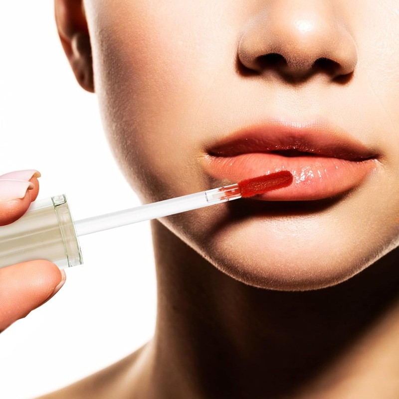 Brillo Labial Hidratante de Diseño Compacto Acabado Espejo, Fórmula Líquida