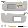 Pair of Left and Right Sun Visor with Clips for