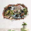 HEITIGN - Pegatinas de pared de dinosaurios 3D extraíbles con