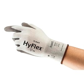 Ansell Hyflex 11-644 Safety Work Gloves Mechanical Protection, Size 8 (M), (12 Pairs)