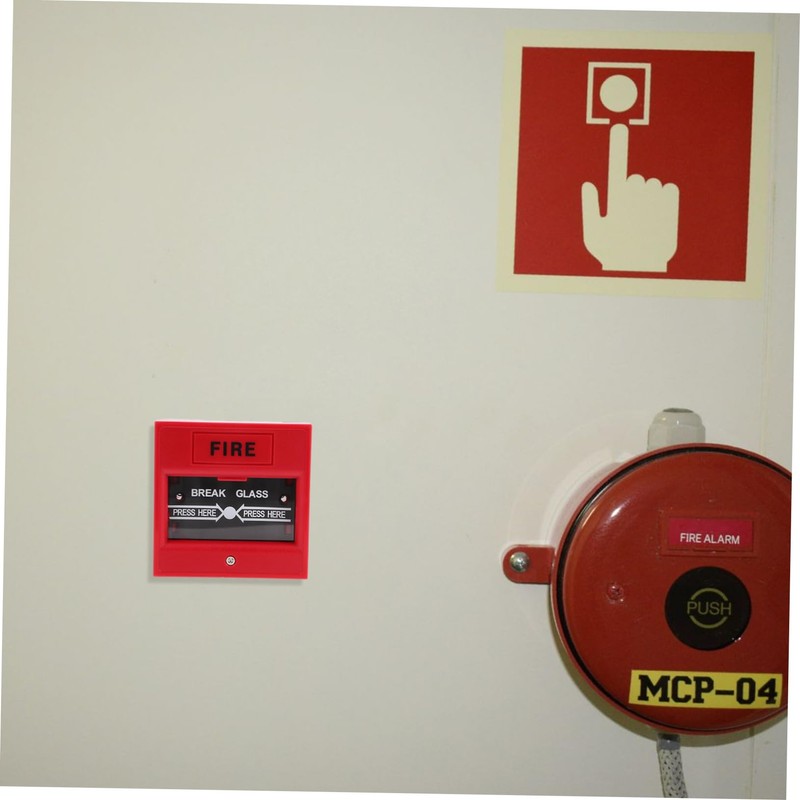 TEHAUX 5pcs Emergency Glass Break Alarm Button Manual Reset Activation