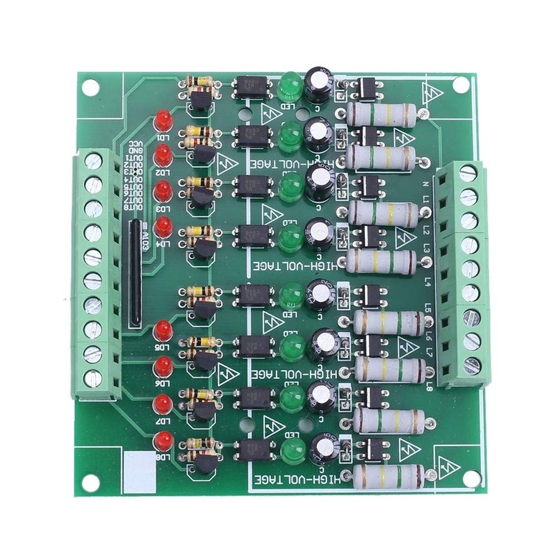 AC 110V 220V 8 Channel Optocoupler Insulation Module, NPN Low