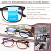 STASTEND Progressive Multifocal Anti Blue Light Reading Glasses for Women