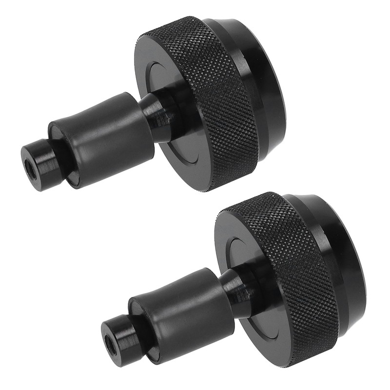 Motorcycle Handlebar End Plug Throttle Speed Control Black Alumimium Rubber