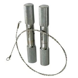 Stainless Steel Cattle Dehorning Wire Saw Tool with Handles | 23in Braided Wire Saw | Multi-Purpose Cutting Flexible Hand Saw - Cuts Wood, PVC, Horns, and More