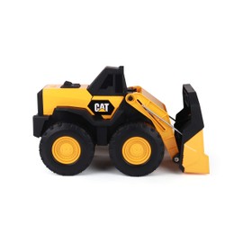 Cat Construction Toys, Real Steel Max Wheel Loader 16” – Real Steel Body, Working Arm & Bucket, Oversize All-Terrain Wheels, Heavy-Duty Construction Vehicle for Indoor/Outdoor Play, Kids Ages 3 +