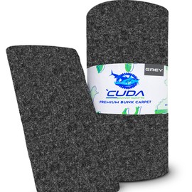 Cuda Boat Trailer Bunk Carpet 18 Inch Wide x 25ft-New Premium 30 Oz Roll- Cuda Bunk Carpet for Boat Trailers Parts Accessories Gray Grey Charcoal Lift Runners Covers Waterproof