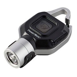 Streamlight 73300 Pocket Mate 325-Lumen Keychain/Clip-on USB Rechargeable Flashlight, Silver