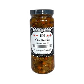 Chicago Johnnys Hot Giardiniera in Olive Oil