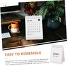 Ciieeo 4pcs Tiny Desk Calendar Mini Calendar Adorn Fresh Design