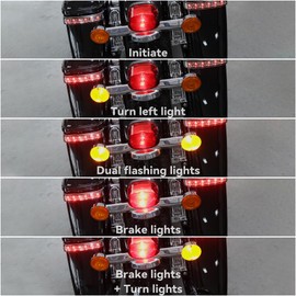 TCMT LED Saddlebag Run Brake Turn Light Fit For Harley Touring Road Glide Limited 2020-2024 Ultra Limited 2014-2024 CVO Limited FLHTKSE 2016-2020 Electra Glide Ultra Classic 2014-2019