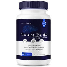 rize labs - Neuro Tonix Advanced Formula Capsules for Memory and Focus (60 Capsules)