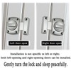 2 Pcs Rotate Bolt Latch Stainless Steel Security Anti-Theft Rotating