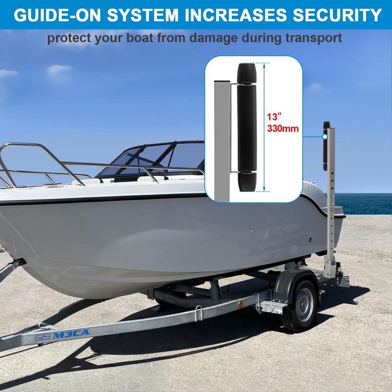 VEPURLT Adjustable Boat Trailer Guide-on Alloy Steel Boat Trailer Side