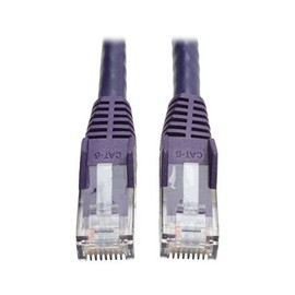 Tripp Lite Cat6 Gigabit Snagless Molded Patch Cable (RJ45 M/M) - Purple, 3-ft.(N201-003-PU)