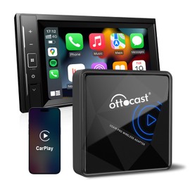 OTTOCAST U2Air Pro Wireless CarPlay Adapter, Seamless Bluetooth & Wi-Fi Connection, Compatible with iOS 11+, Works with 2016+ Wired CarPlay Vehicles