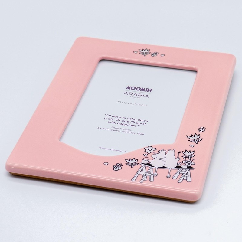 Moomin Classic Love Photo Frame, Pink, Height 5.9 inches (15