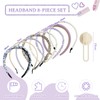 VEGCOO 8Pcs Fashion Headbands for Women Girls, Pearl Headbands for
