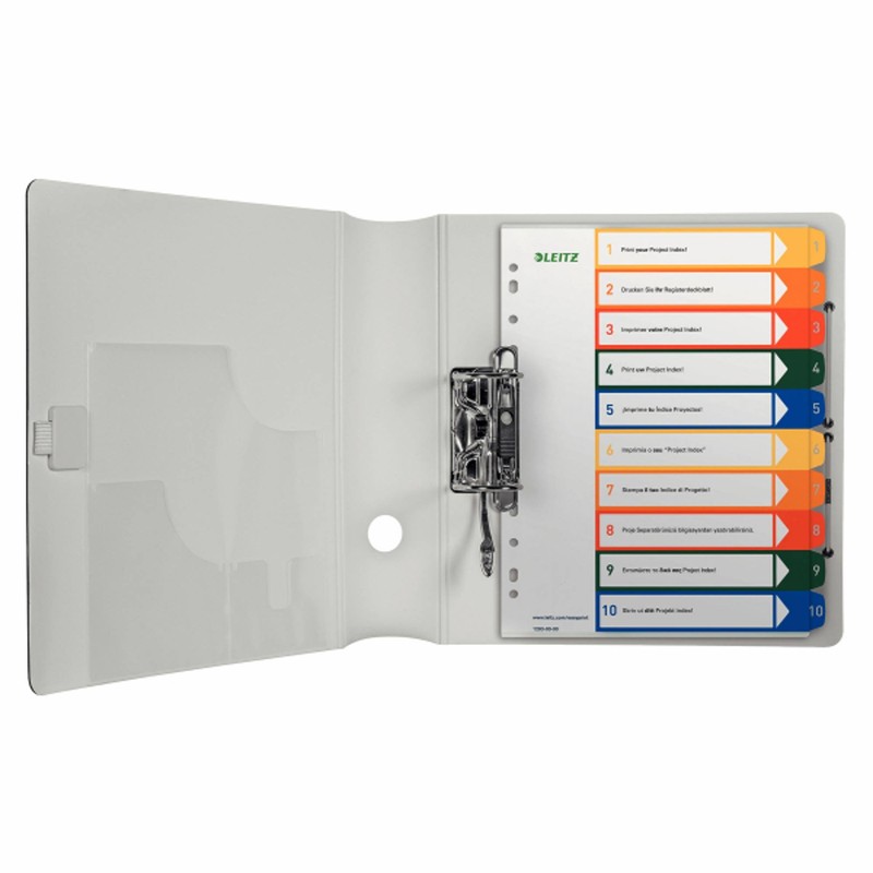 Leitz 12930000 Index Dividers Polypropylene 1-10 A4 Multi-Coloured Pack of