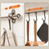 Funnacle 20" Kitchen Utensil Rack with 8 Sliding Hooks, 304