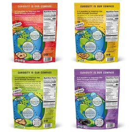 Earth Wake Foods - Organic Dried Fruit Variety Pack - Apples, Bananas, Pears, French Plums