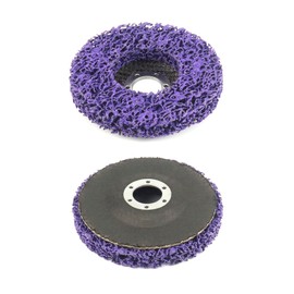 QWORK® 5Pcs Angle Grinder Discs, 4.5Inch/115Mm Discs Stripping Wheel, For Metal, Plastic, Cement, Wood And Stone Surfaces, Purple
