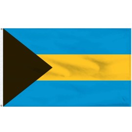 Flag of The Bahamas  3x5  Ft Polyester. Caribbean Islands