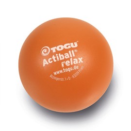 TOGU Actiball Relax luftgefüllter Faszienball Massageball Faszienmassageball, Orange, S, 6 cm ø