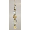 Trace Ellements Glimmering Gold Rhinestone and Clear Crystal Glass Ceiling
