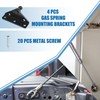X AUTOHAUX Pack of 4 Car Gas Spring Mounting Bracket