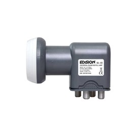 Edision Quad LNB 4 Subscriber Quattro Switch LNC Full HD TV 3D 4K UHD Weather Protection