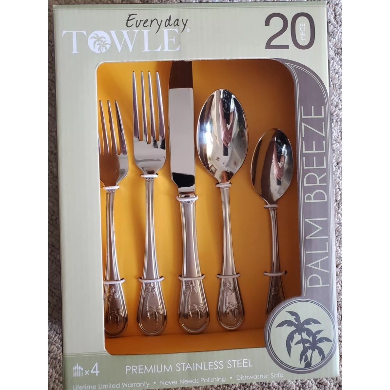 Towle Palm Breeze Premium Stainless Steel Flatware single pieces New