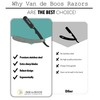 Van De Boos Premium Shavette Razor with 100 Razor Blades
