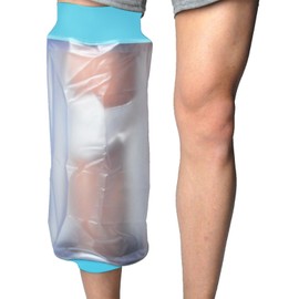 Sonhomay Leg Cover for Shower Adult Knee Cover for Shower Calf and Knee with Waterproof Protection, Lightweight Reusable