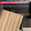 STL Bamboo Wooden Chopping Board 22x32 Organic Cutting Board Non-Slip