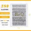 Lash Clusters 30D-0.07D-9-15MIX B&Q Lash Individual Lashes 280 Clusters False