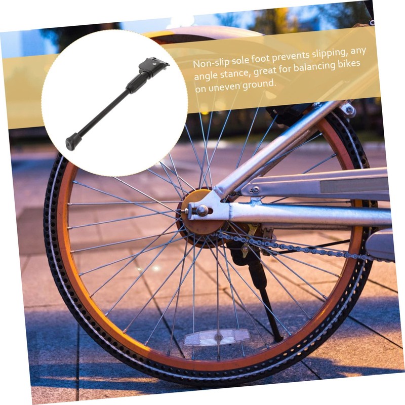BESPORTBLE Bike Kickstand Carbon Steel Single Side Stand Folding Stand