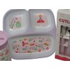 Kids Fairy Dinner Set - Divided Plate Cup and Metal