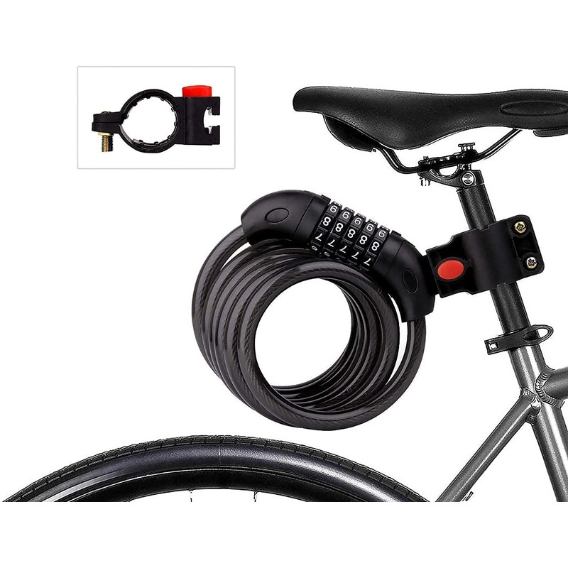 Kippen 2012X - Cavo Antifurto per Bici con Combinazione a