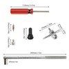 FOCCTS 17PCS Tire Valve Stem Tool Puller and Installer Kit,