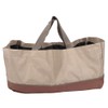 BTER Large Capacity Log Carrier, Firewood Tote Bag, Rectangular, Brown,