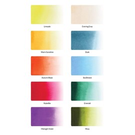 Altenew Spring Garden Watercolor Brush Markers, Blue Purple Dye-Based Brush Markers for Calligraphy, Coloring, and Painting, Easy Grip, Vibrant Brush-Tip Watercolor Marker Set for Arts and Crafts