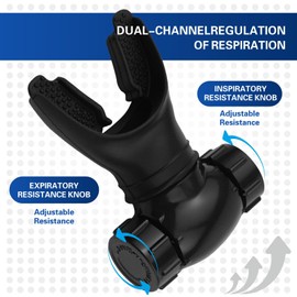 OIXXAF Portable Muscle Trainer, Exercise Trainer,Suitability Running Daily Fitness Training for Improved Endurance and Strength, with Dual-Adjust Systemfor,Easy to Clean,White & Black