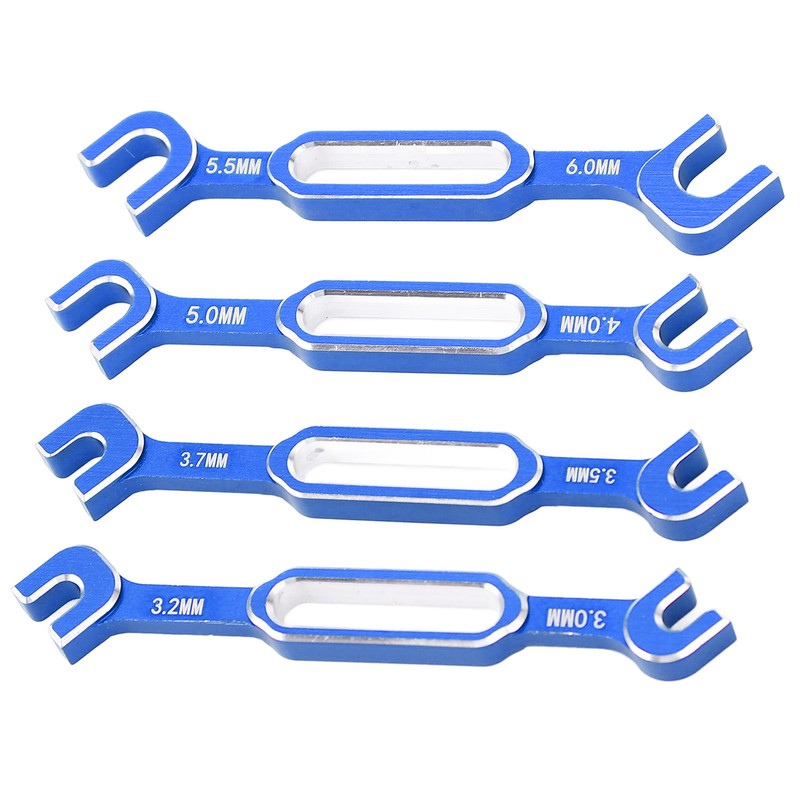 4PCS RC Car Wrenches Turnbuckle Nut Ball Joint Remover Aluminum
