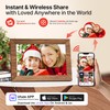 Uhale Digital Picture Frame 32GB Storage 10.1 Inch Wood WiFi