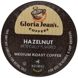 Gloria Jean's Coffees Hazelnut, Single-Serve Keurig K-Cup Pods, Flavored Medium Roast Coffee, 48 Count