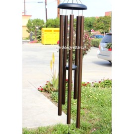 GARDENGREETERS Large 55" Wind Chimes deep Tone Wind Chimes Garden Deep Tone Large 55" Wind Chimes Bronze