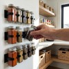 Adhesive Spice Clips, 6 Strips with 30 Clip Positions, Cabinet