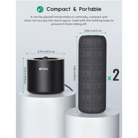 Unbranded Mini Dehumidifier, Afloia Gun Safe Rechargeable Cordless with Heating Base